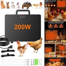 Chicken Coop Heater Radiant Chicken Heater for Inside Coop 200W Adjustable Temp