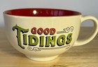 Disney Parks Santa Mickey & Minnie Good Tidings Christmas Ceramic Soup Bowl Mug — photo 2