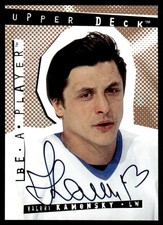 1994-95 Upper Deck Be a Player Autographs AU Valeri Kamensky Auto Quebec