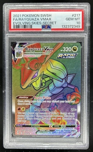 2021 Pokemon SWSH Evolving Skies Rayquaza VMAX #217/203 PSA 10 GEM MINT