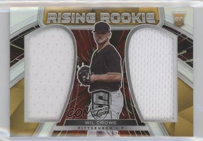 2021 Panini Spectra Rising Rookie Materials Hyper Prizm 7/75 Wil Crowe RC 0o5t