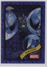 2025 Topps Chrome Marvel Comics Purple Shimmer Refractor /75 Havok #19 01sv