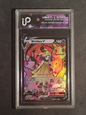 POKEMON - MIMIKYU & ACEROLA -GRAD -NO PSA BGS - SPECIAL EDITION 81/100 -KOSTEN