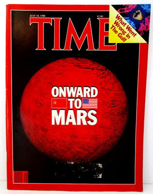 Time Magazine July 1988 Onwards To Mars Mission Trip NASA William Bennett Story