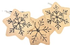 ***RARE*** Honey & Me Snowflake Candle Mats (set of 3)