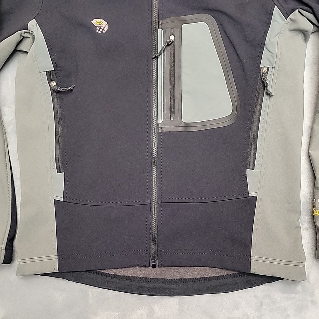 Mountain Hardware Jacket Mens Medium Black Soft Shell Zip up