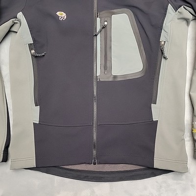 Mountain Hardware Jacket Mens Medium Black Soft Shell Zip up