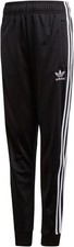 NEW Adidas Boys' Track Pants Size: 5T Black cuffed ankle