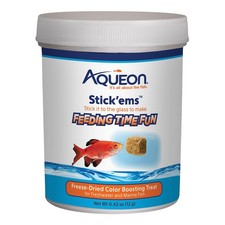 Aqueon Stick'ems Freeze-Dried Color Boosting Pet Fish 0.42 Ounce Pack of 1 