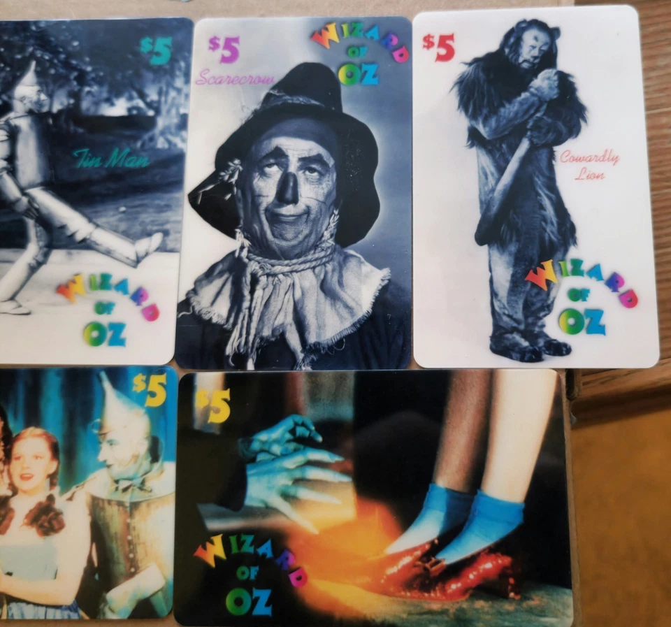 1994 Wizard Of Oz Set Of 6 New Collectible Phone Cards - Image 3 of 4