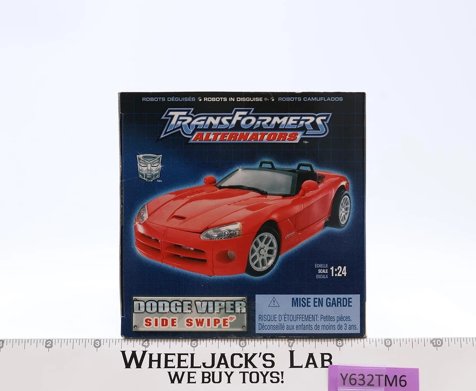 Side Swipe Dodge Viper Tranformers Alternators 2003 Hasbro Figure NEW SEALED - Image 4 of 4