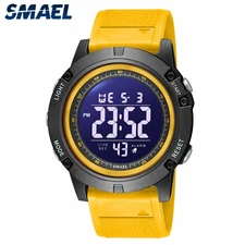 SMAEL Men Sport Watches Outdoor Chronograph Digital Wristwatch for Student Boys