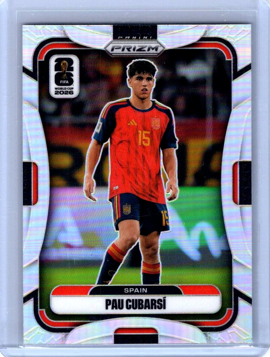 2026 Panini Prizm FIFA World Cup #65 Pau Cubarsi Silver Prizms