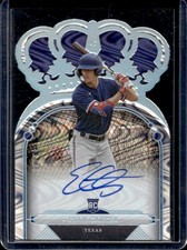 2023 Chronicles Evan Carter Crown Royale Rookie RC Auto Autograph #/99 Rangers