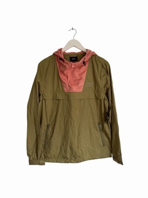 Huf Explorer Anorak Smock Jacket Green Pink New RRP £80 Size S