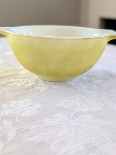 VTG Pyrex #442 Verde Avocado Green 1.5 Qt Cinderella Mixing Bowl Nesting