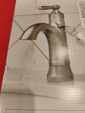 Moen 84970SRN Halle One-Handle Single Hole Bathroom Faucet