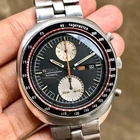 RARE Seiko Chronograph Automatic UFO 6138-0011 Black Dial Day Date Vintage Watch