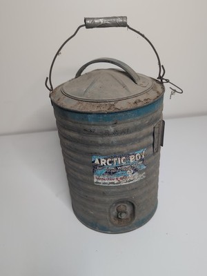 ARCTIC Boy Water Cooler Galvanized Steel Metal Camping Outdoor Portable
