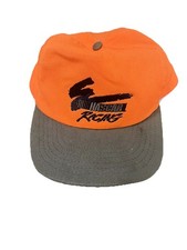 NASCAR Racing Hunting Orange Hat Vintage Graham Caps Made In USA Chamblee, GA
