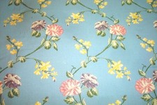 3 yds Gorgeous Fabric Tapestry Floral garden Blue Upholstery 54" x 108" BTP