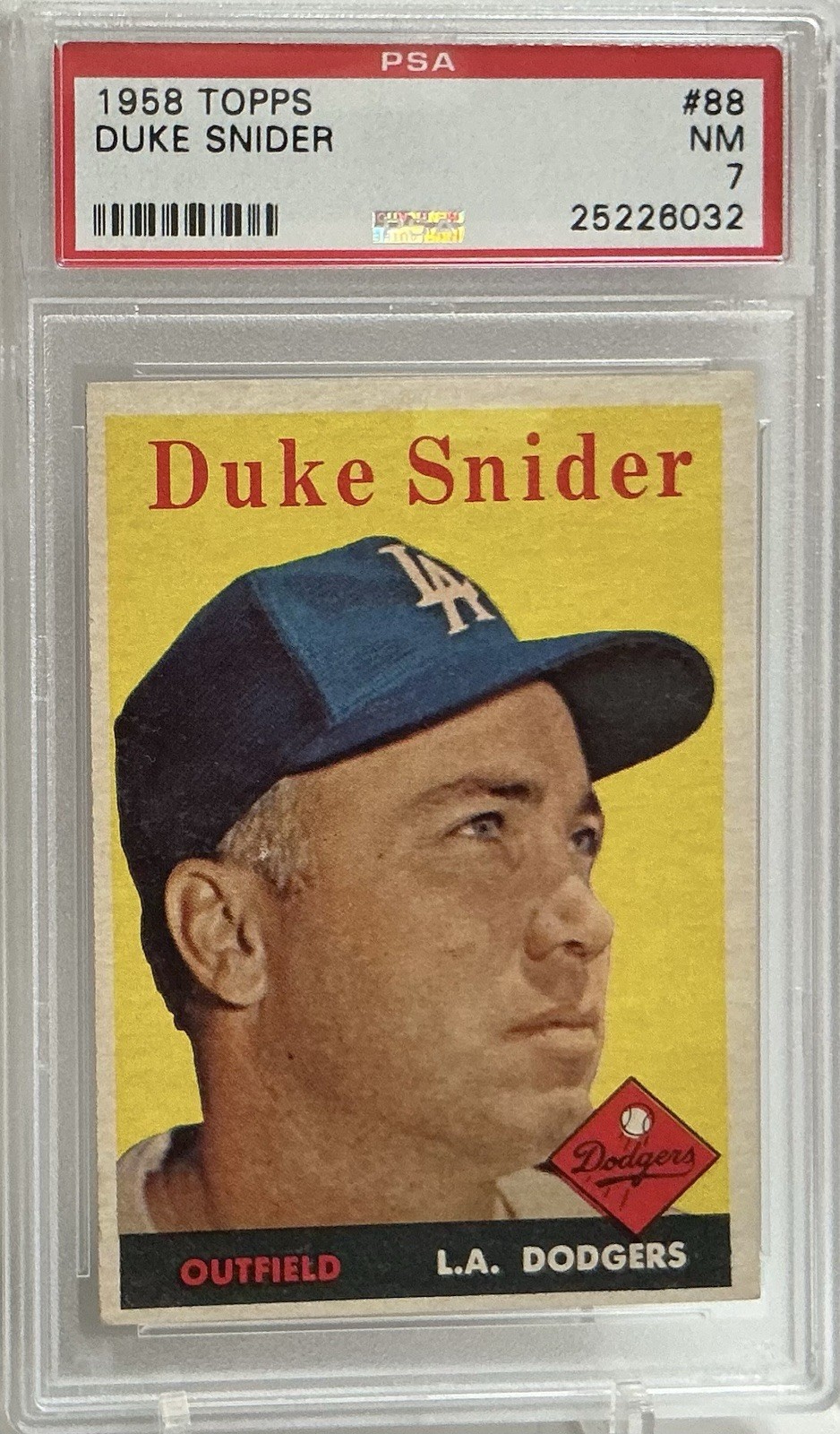 1958 Topps - Duke Snider #88 PSA 7 NM
