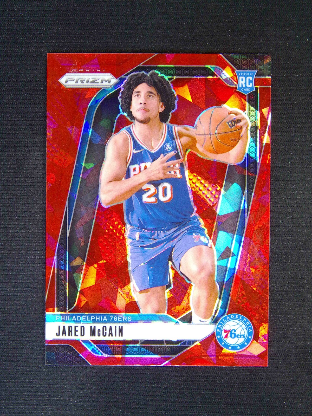 2024-25 Panini Prizm Jared McCain #222 RC Rookie Red Ice