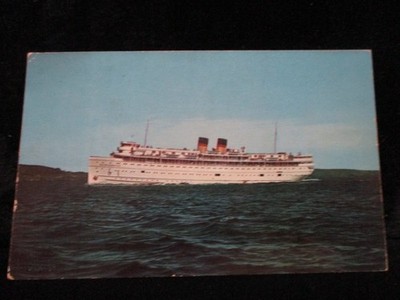The Georgian Bay Line Sister Ships NORTH SOUTH AMERICAN Great Lakes Postcard