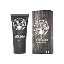 Viking Revolution Face Scrub for Men – Facial Cleanser 5oz Deep Cleansing