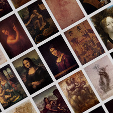 Leonardo Da Vinci Art Print Poster – Classic Renaissance Wall Art Home Decor