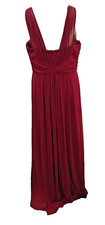 ALFRED SUNG size 16 party/bridesmaids dress claret sleeveless floaty