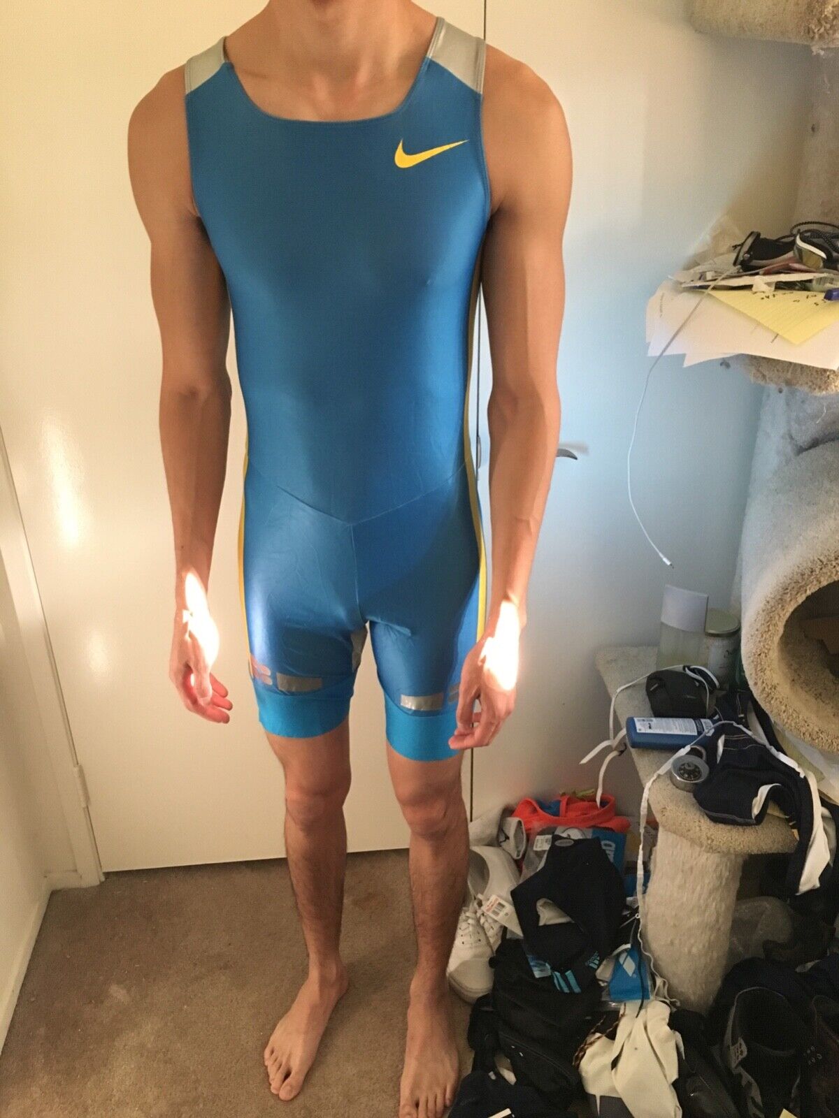 Nike Pro Elite Swift track field running Speedsuit skinsuit unisuit |