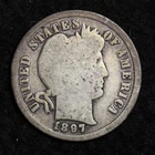 1897 Silver Barber Dime GOOD FREE SHIPPING