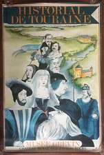 Plakat HISTORIAL DE TOURAINE Mus&eacute;e Gr&eacute;vin Schloss Royal Tours 80x120cm