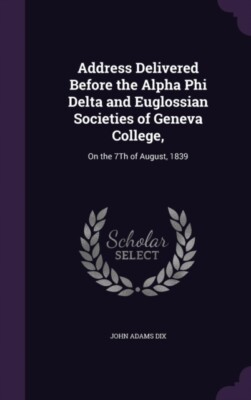 Dix - Adresse geliefert vor dem Alpha Phi Delta und Euglossian Soci - J555z