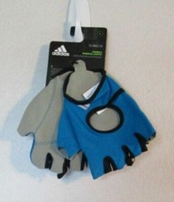 NWT Adidas Womens ClimaLite Essential Fitness Training Gloves L Patrol Blue
