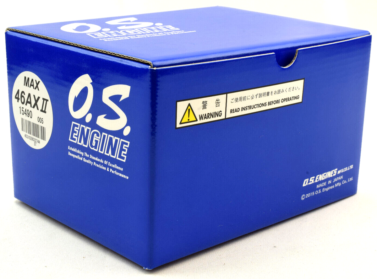 O.S. Max 46 AX II RC Radio Control NITRO Engine With E-3701