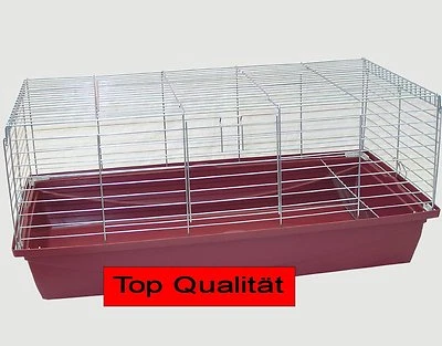 XXL-HEIMTIERCENTER 1m Hasenkäfig Nagerkäfig Kaninchenkäfig Käfig Stall Meerschweinchen 5 Farben