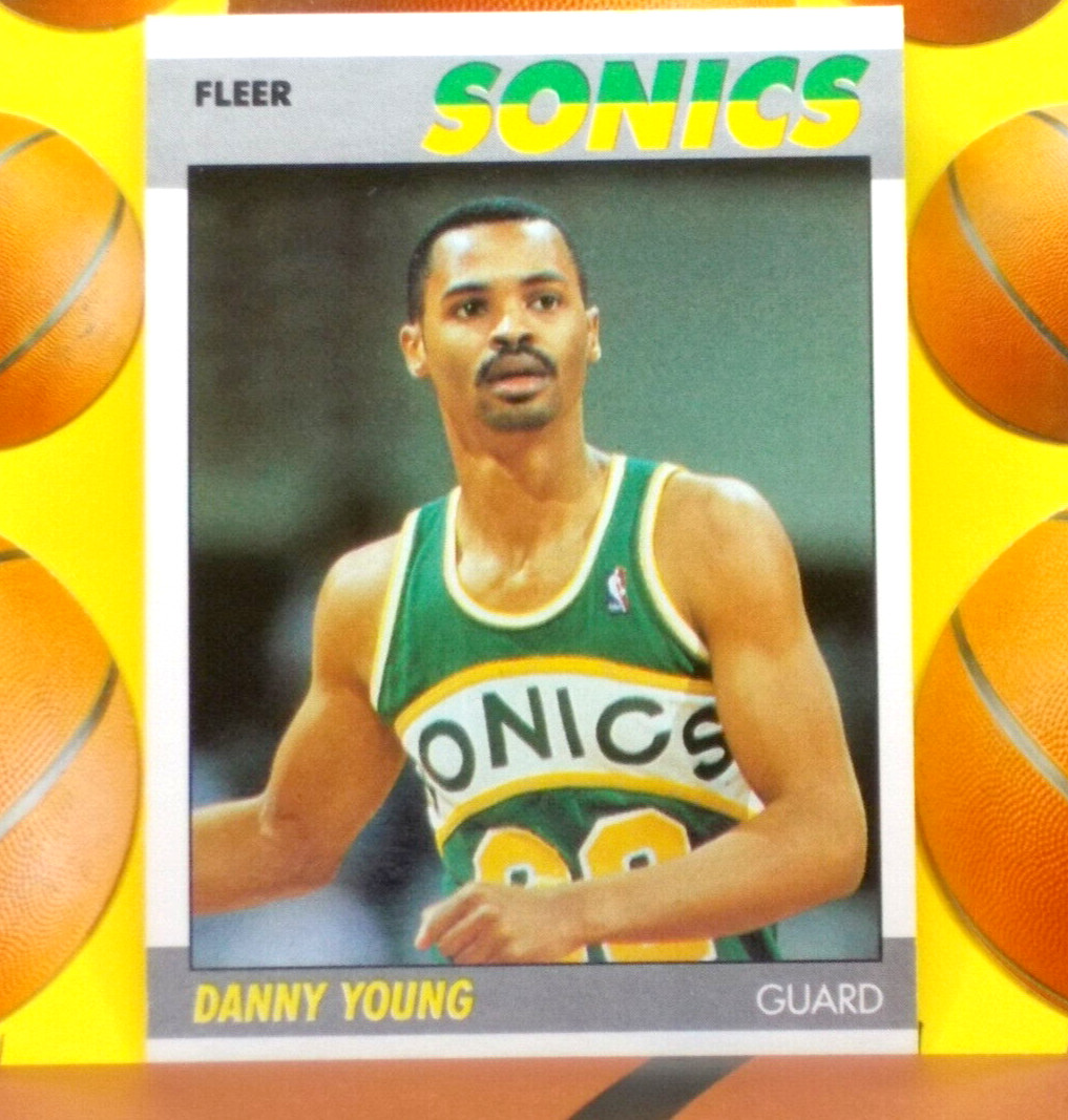 1987-88 FLEER Basketball Card # 131 *** DANNY YOUNG *** Seattle SuperSonics