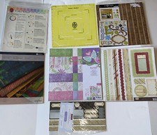 Scrapbook Supplies Lot - Embellishments Stickers Papers 12x12 Corners 'n Borders