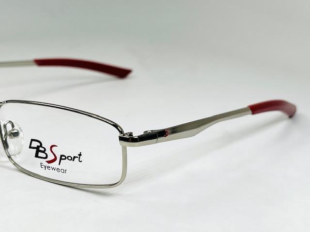 New DB SPORT #3 Silver & Red Eyeglasses 54/17/135 | eBay display picture 3