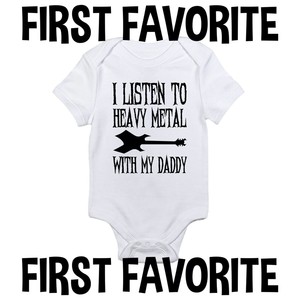 heavy metal baby onesies