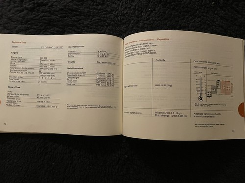 Mercedes-Benz MB 1987 W124 300D Diesel Sedan Owner’s Manual Handbook OEM NOS - Picture 19 of 22
