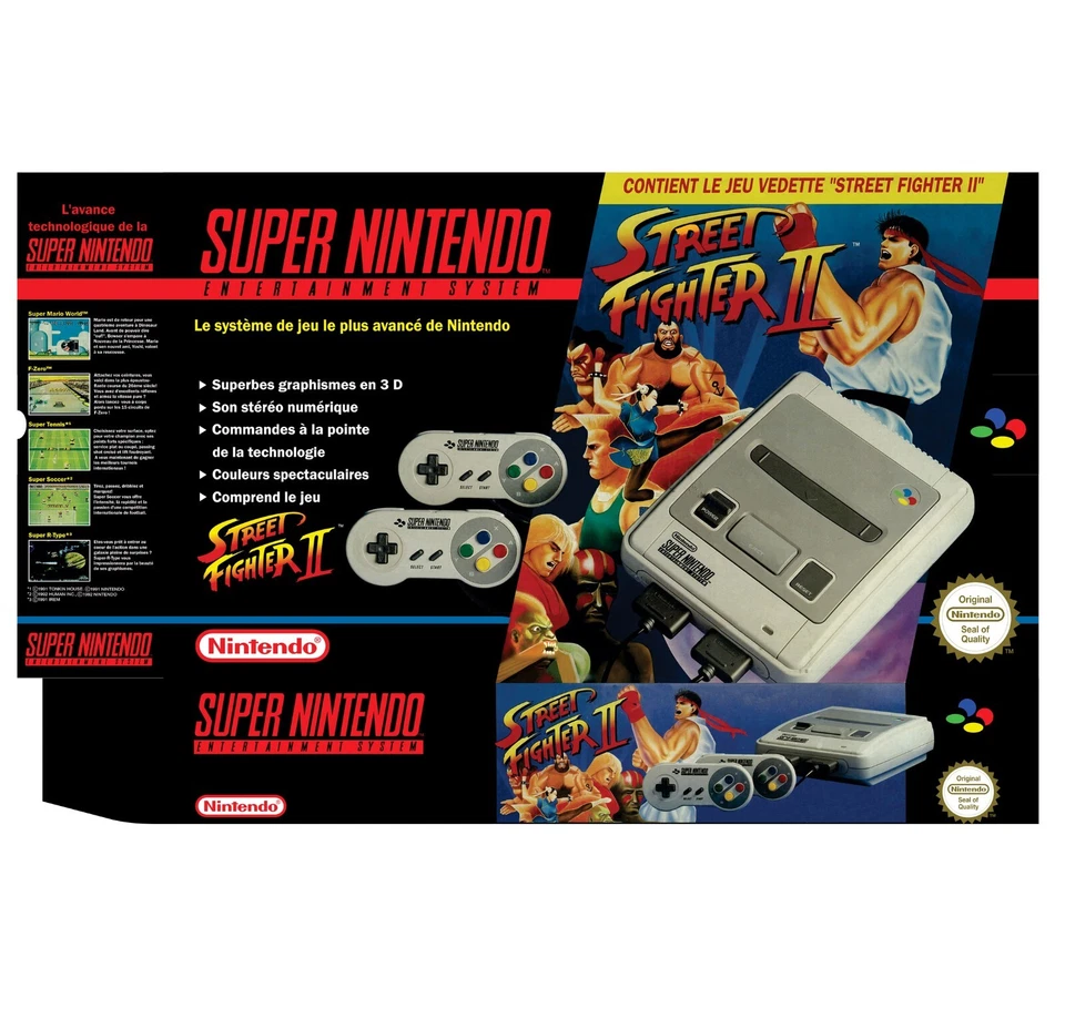 Super NES EU - Console Box SET - Street Fighter - Photoshop Printable - Image 2 of 2