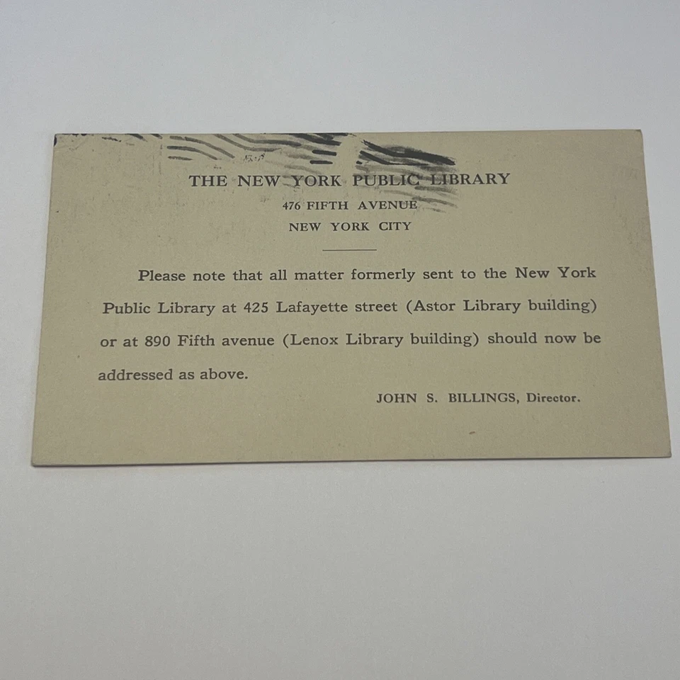 US SC UX22 5-26-11 Times Square NY cancel NY Pub. Lib. Addr. Chg. #A109 - Image 3 of 3