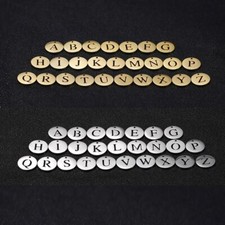 Initial Letters Charms 26 Capitals Alphabet Pendant for Necklaces Bracelets