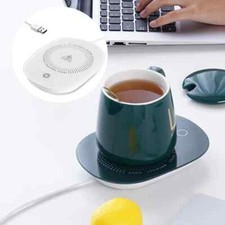 Electric Heated Coffee Mug Heating Coaster Mat Smart Thermostatic Warmer Pad New