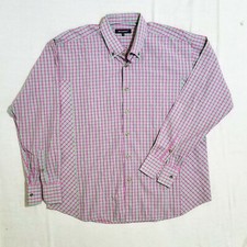 Bogosse 7 Button Down Shirt Long Sleeve Pink Green Checks Ralph-46