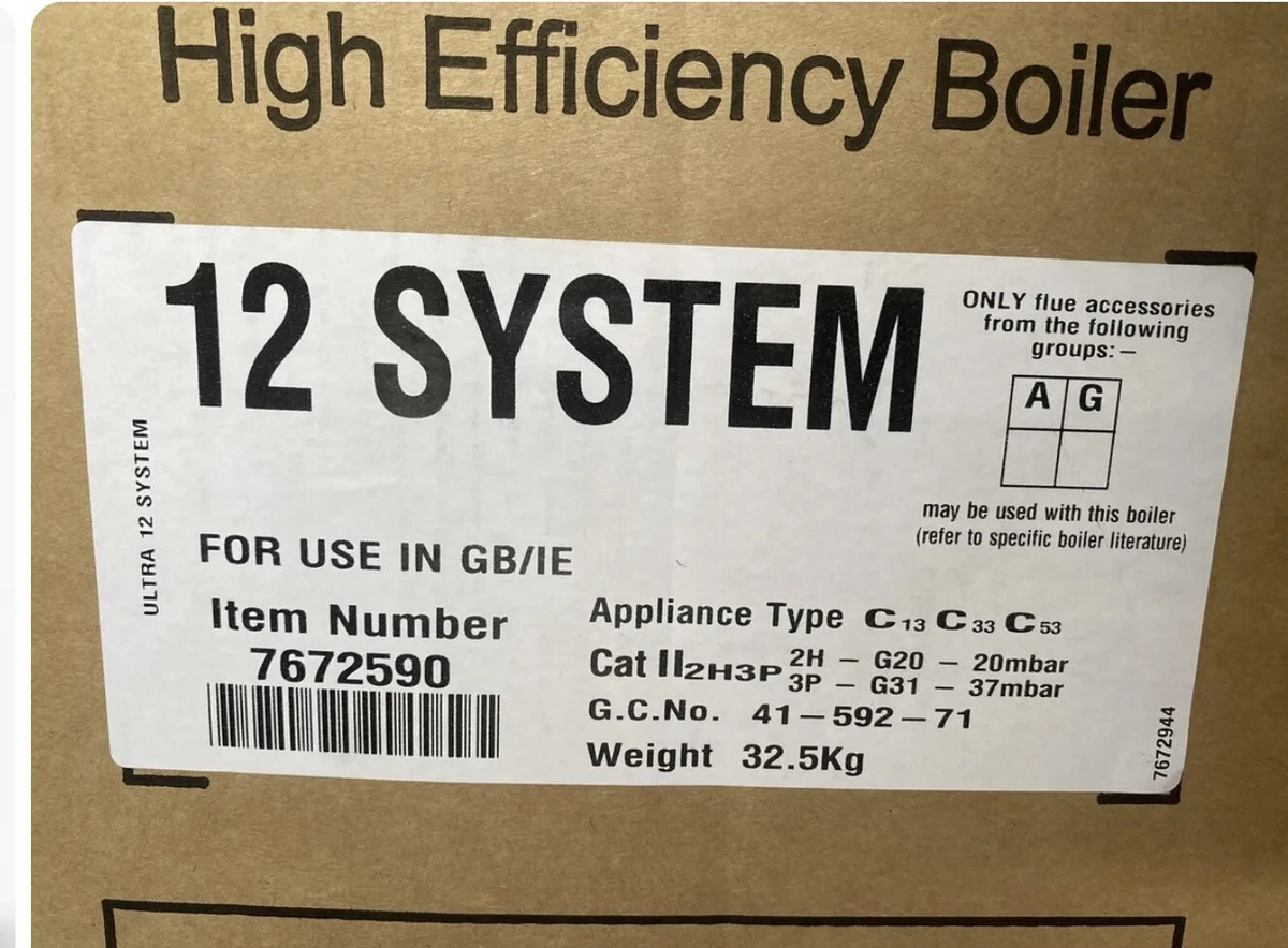 New, in Manufacturers Packaging - Potterton Ultra 12 System Boiler - N-Gas  - ERP | eBay