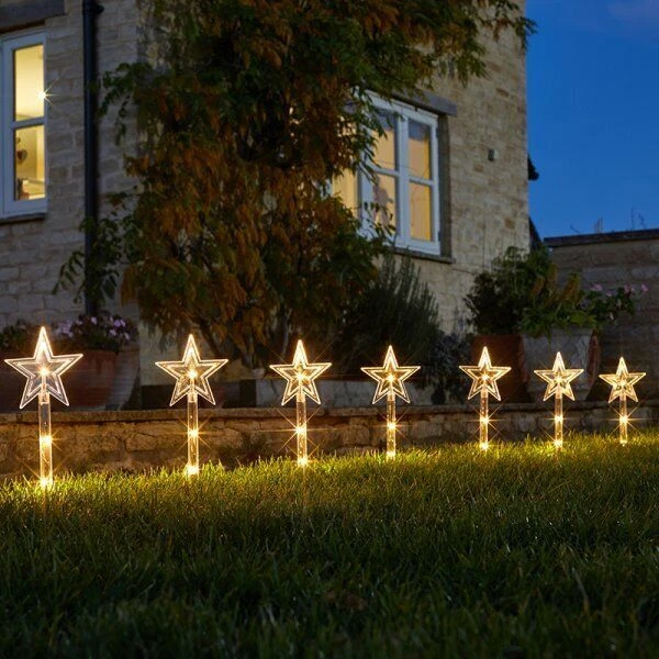 Christmas star stake lights deals